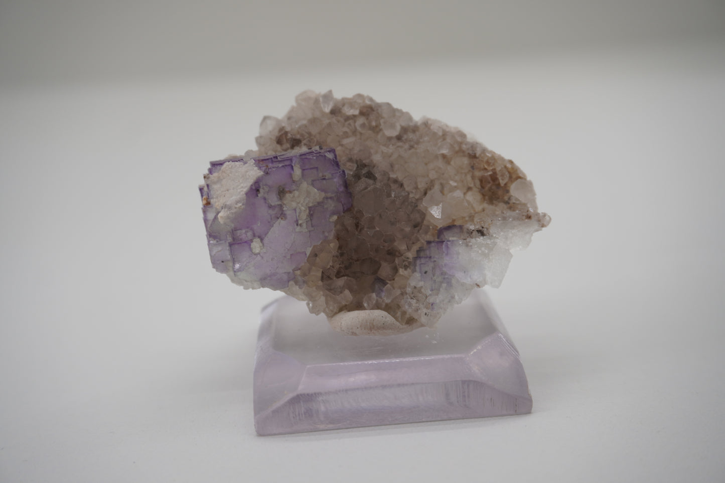 Fluorite on Quartz (Blanchard Mine, NM)