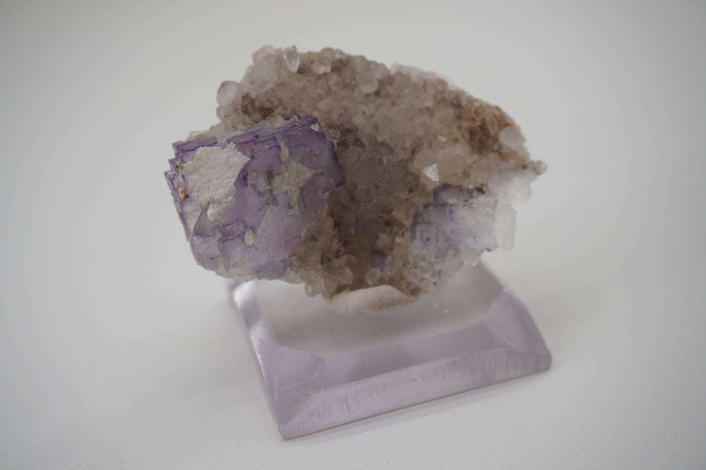 Fluorite on Quartz (Blanchard Mine, NM)