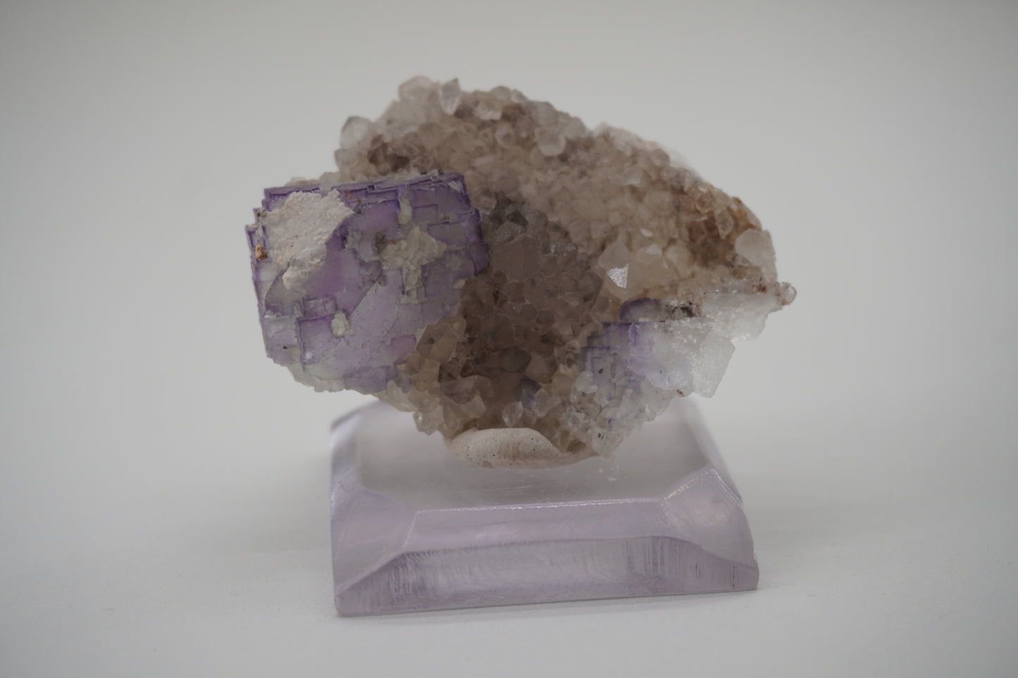 Fluorite on Quartz (Blanchard Mine, NM)