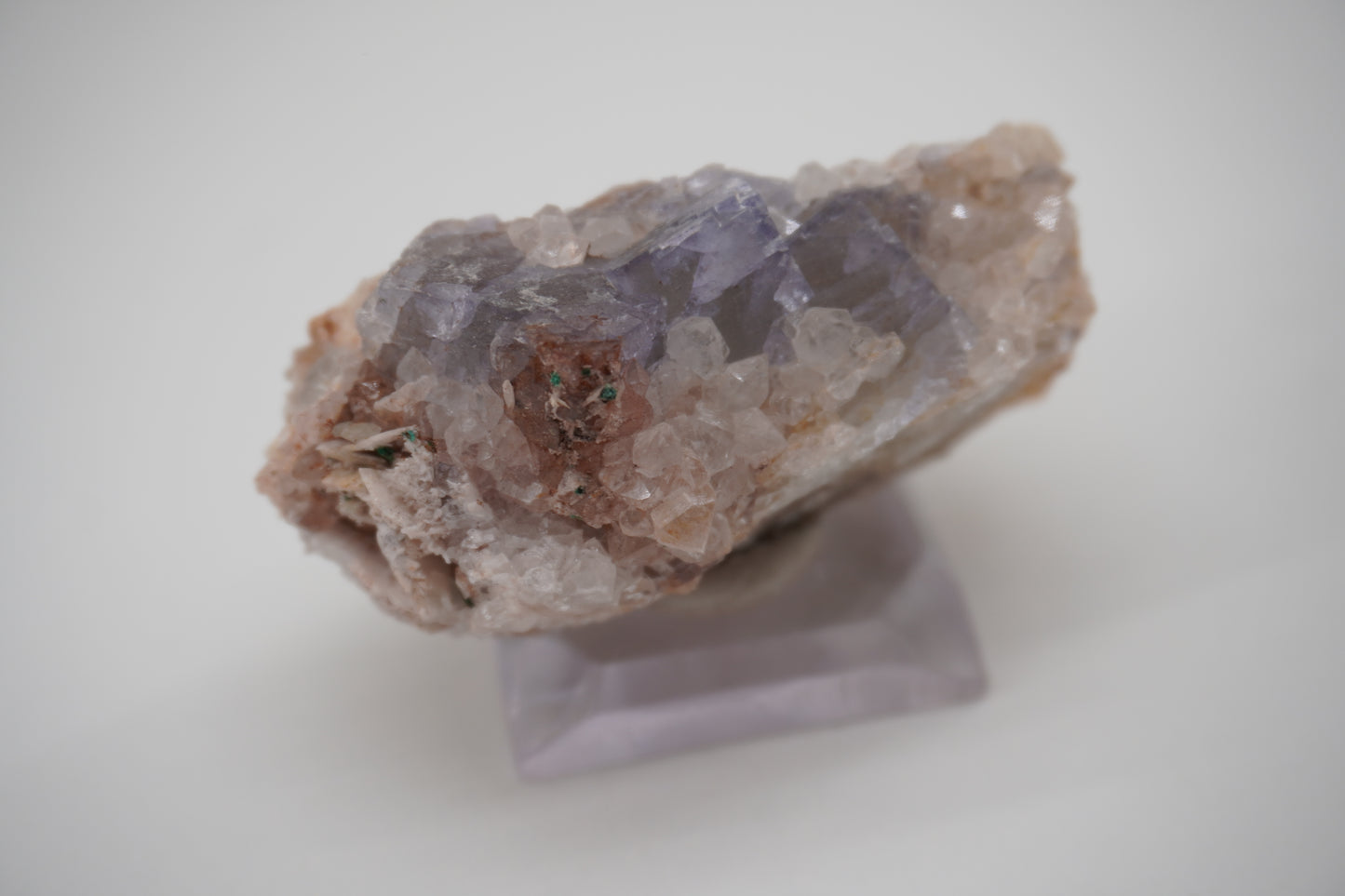 Fluorite, Quartz, Brochantite, Barite (Blanchard Mine, NM)