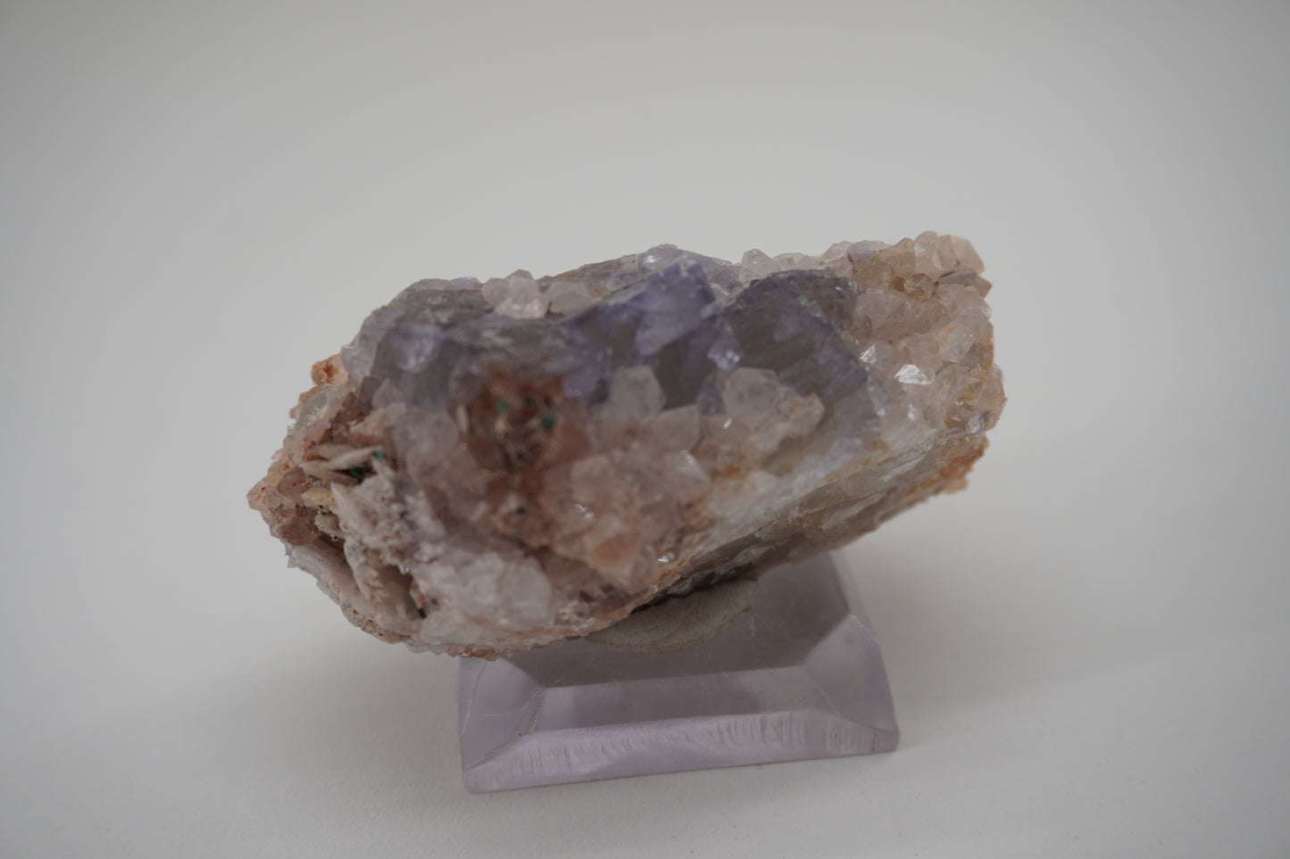 Fluorite, Quartz, Brochantite, Barite (Blanchard Mine, NM)