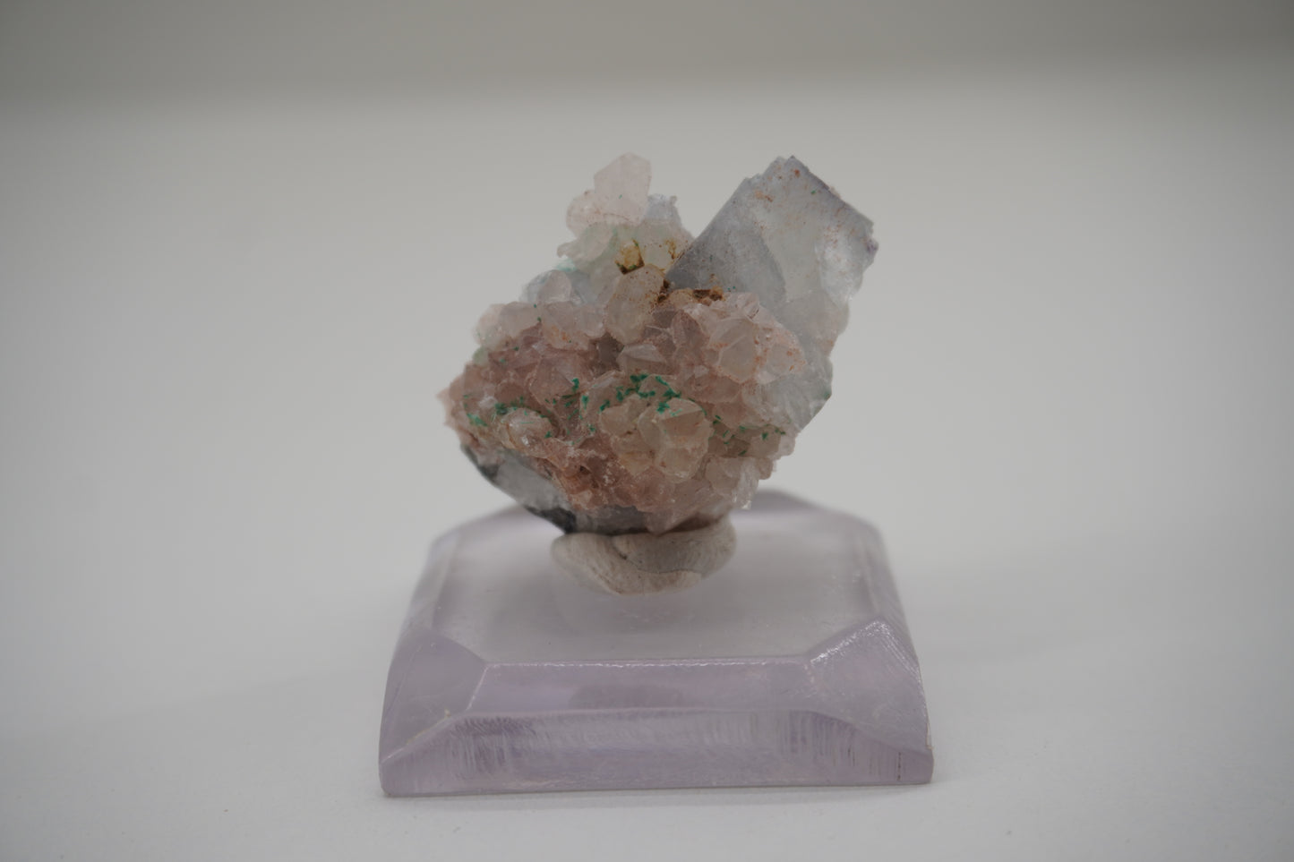 Fluorite, Quartz, Brochantite (Blanchard Mine, NM)