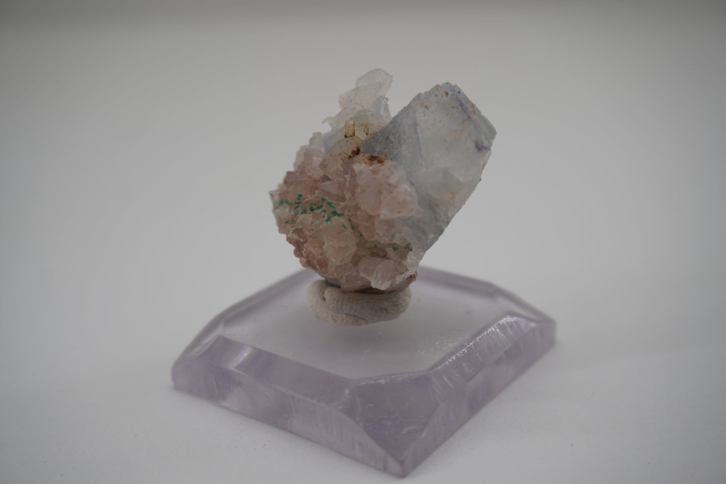 Fluorite, Quartz, Brochantite (Blanchard Mine, NM)