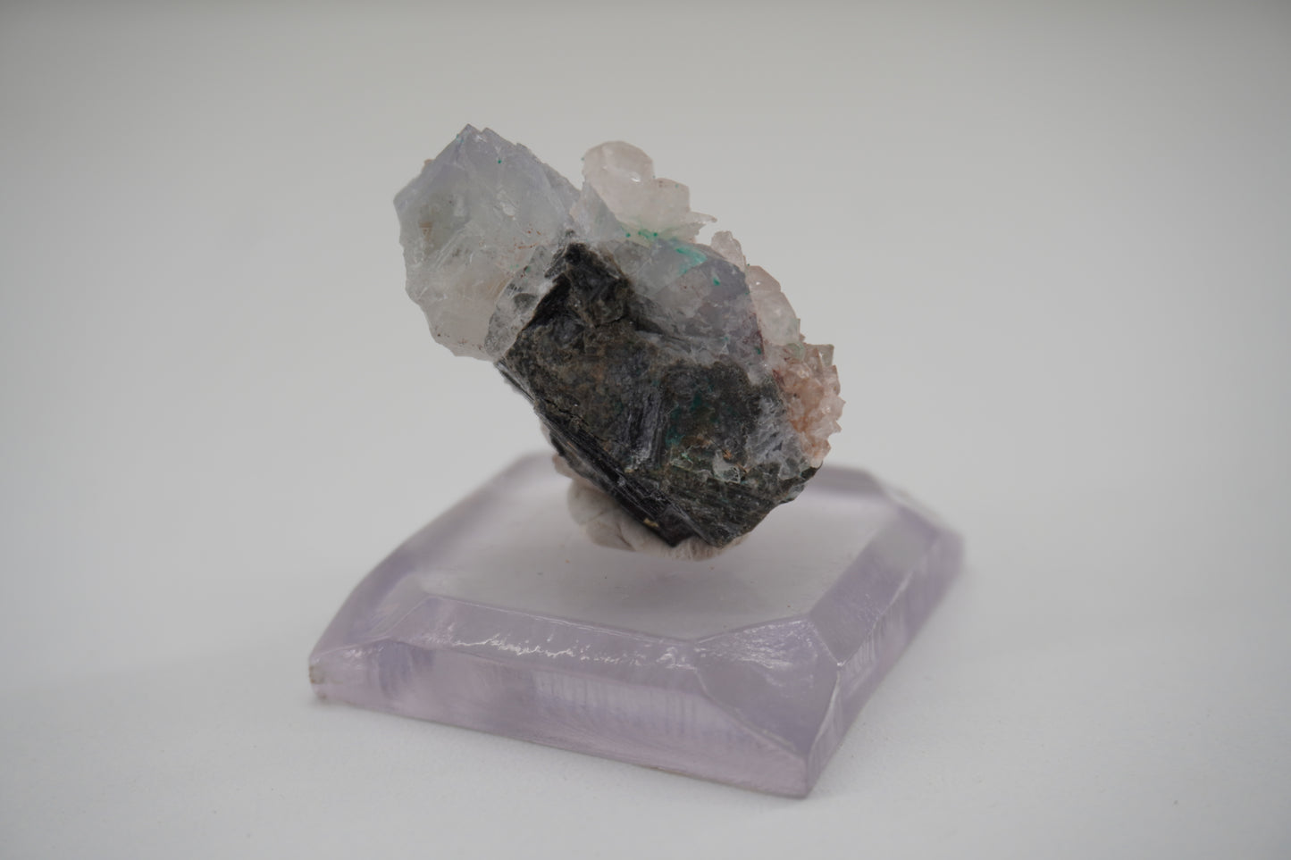 Fluorite, Quartz, Brochantite (Blanchard Mine, NM)