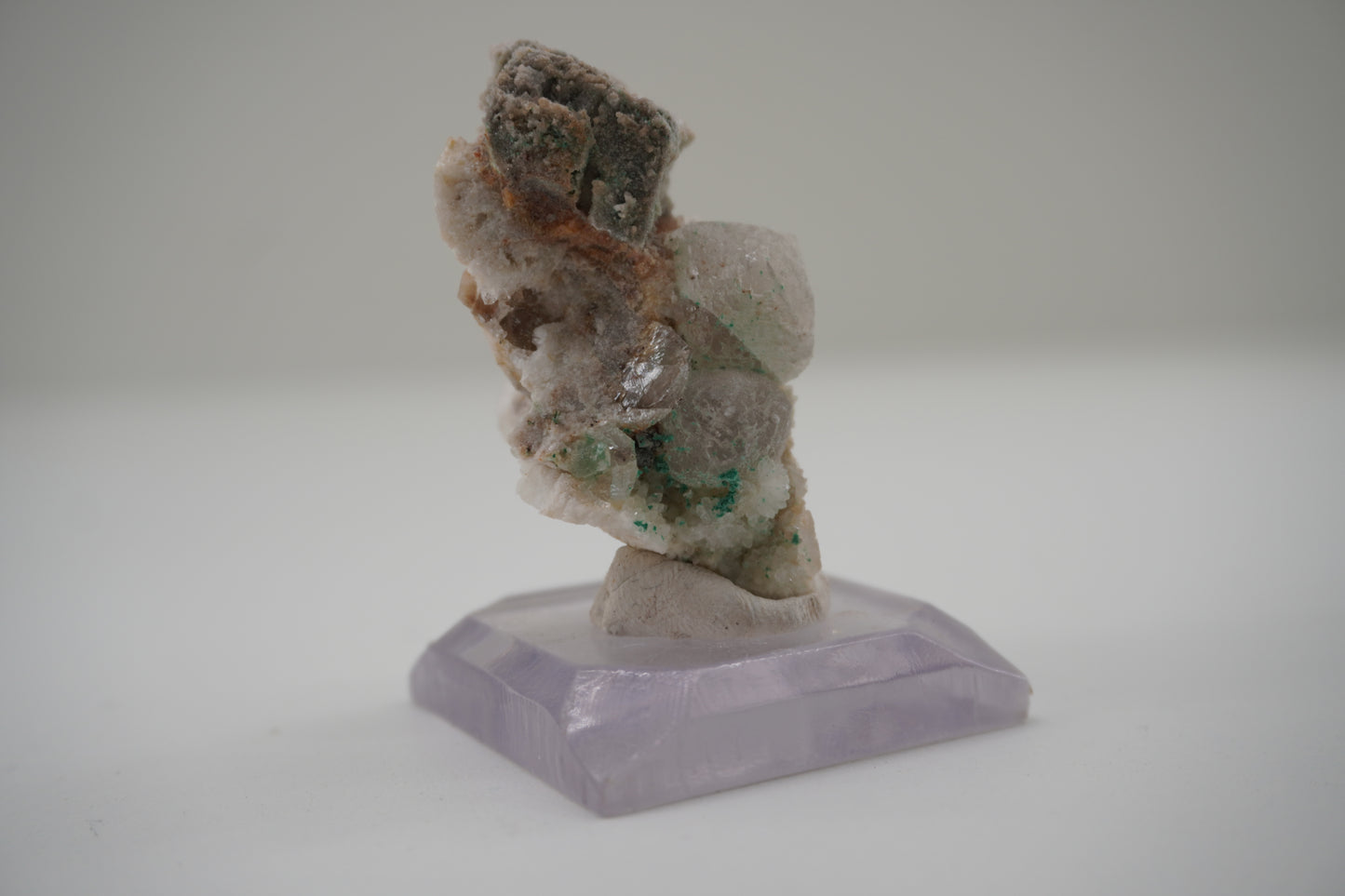 Fluorite, Quartz, Brochantite, Galena (Blanchard Mine, NM)