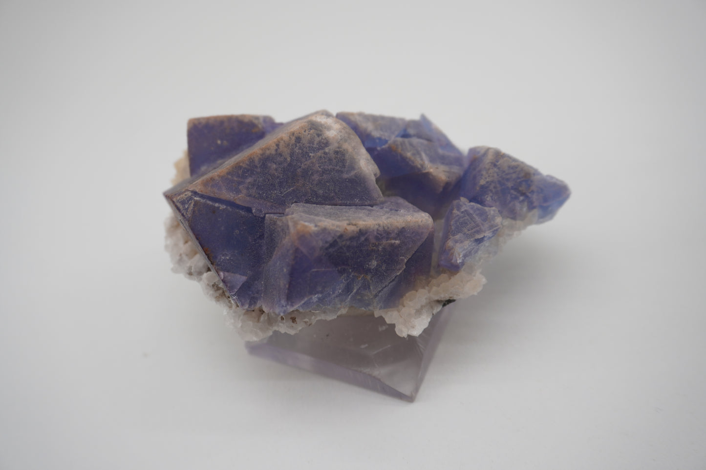 Fluorite on Quartz (Blanchard Mine, NM)