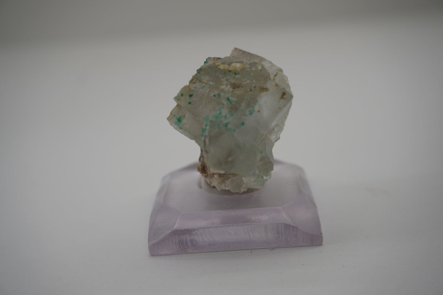 Fluorite and Brochantite (Blanchard Mine, NM)