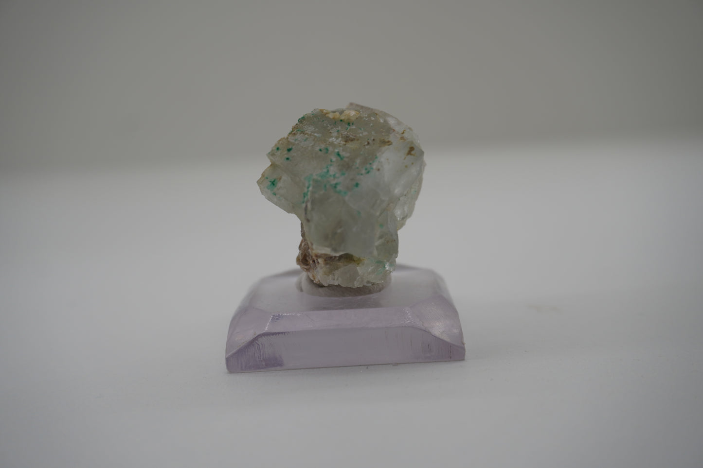 Fluorite and Brochantite (Blanchard Mine, NM)