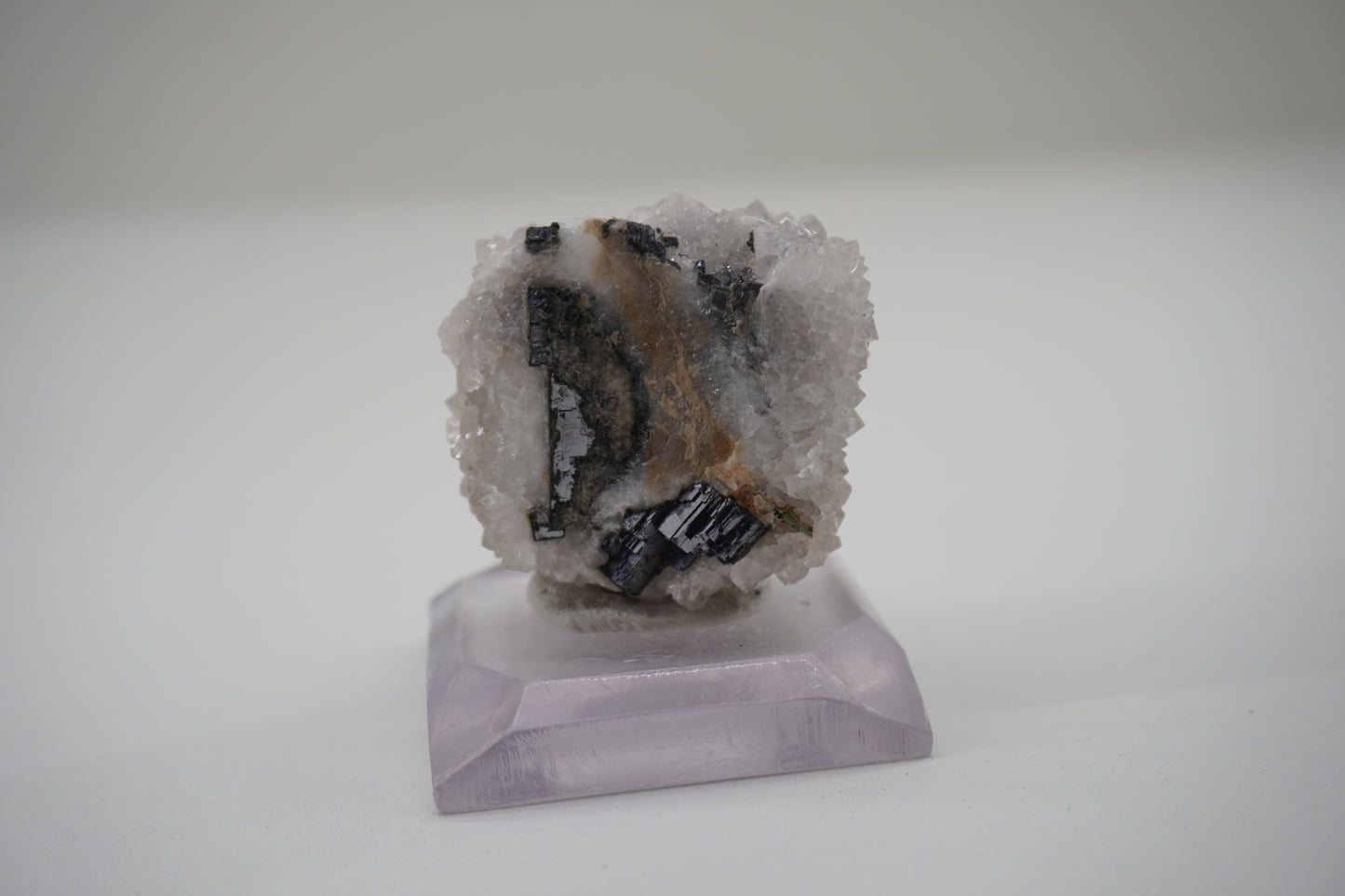 Quartz coating Galena (Blanchard Mine, NM)