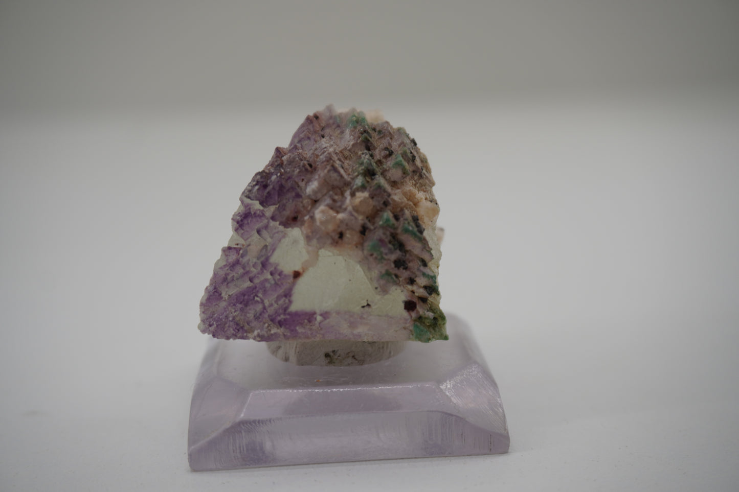 Fluorite w/ Brochantite (Blanchard Mine, NM)
