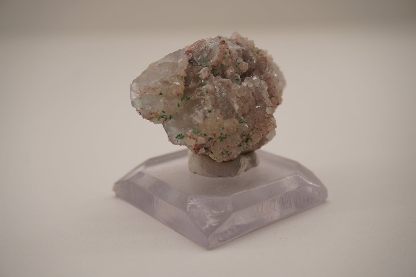 Brochantite and Quartz on Fluorite (Blanchard Mine, NM)