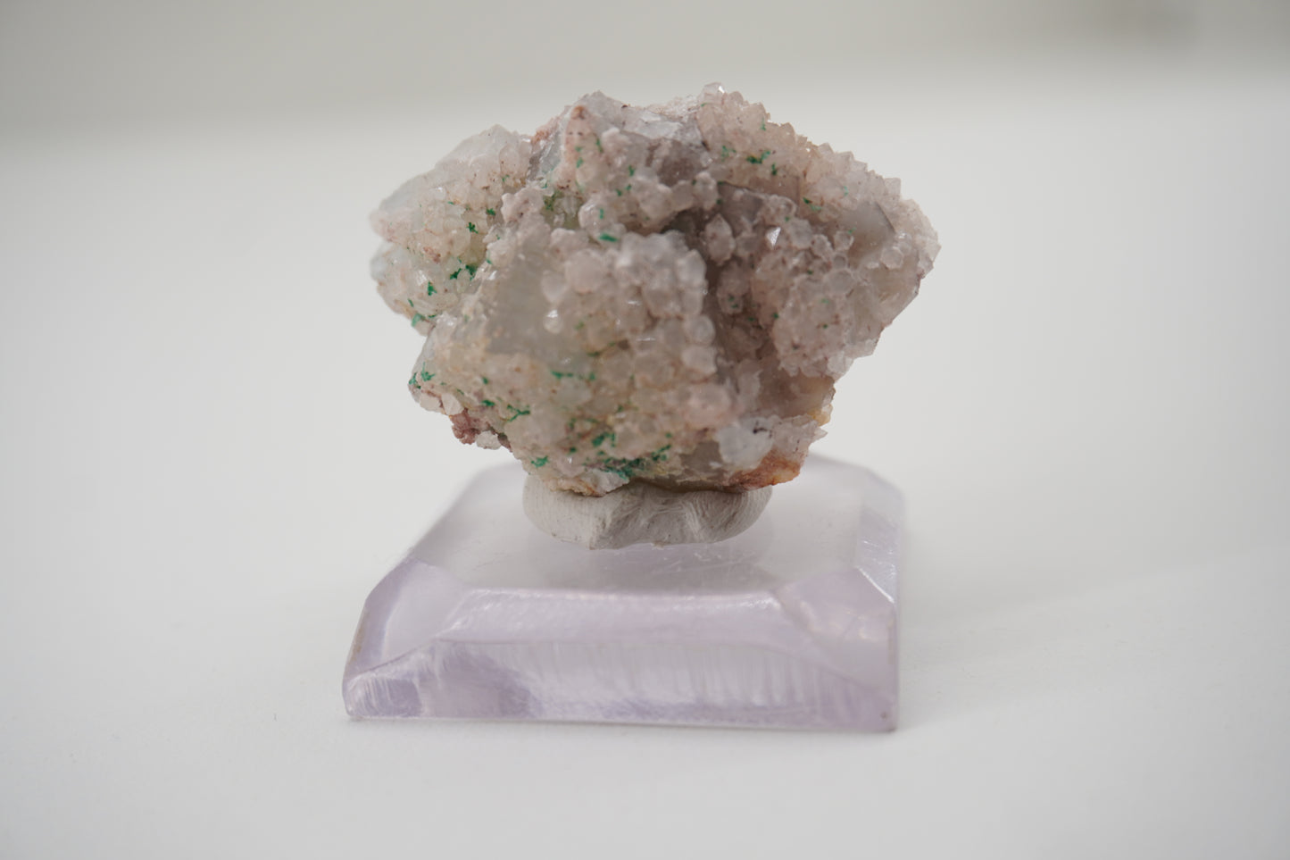 Brochantite and Quartz on Fluorite (Blanchard Mine, NM)