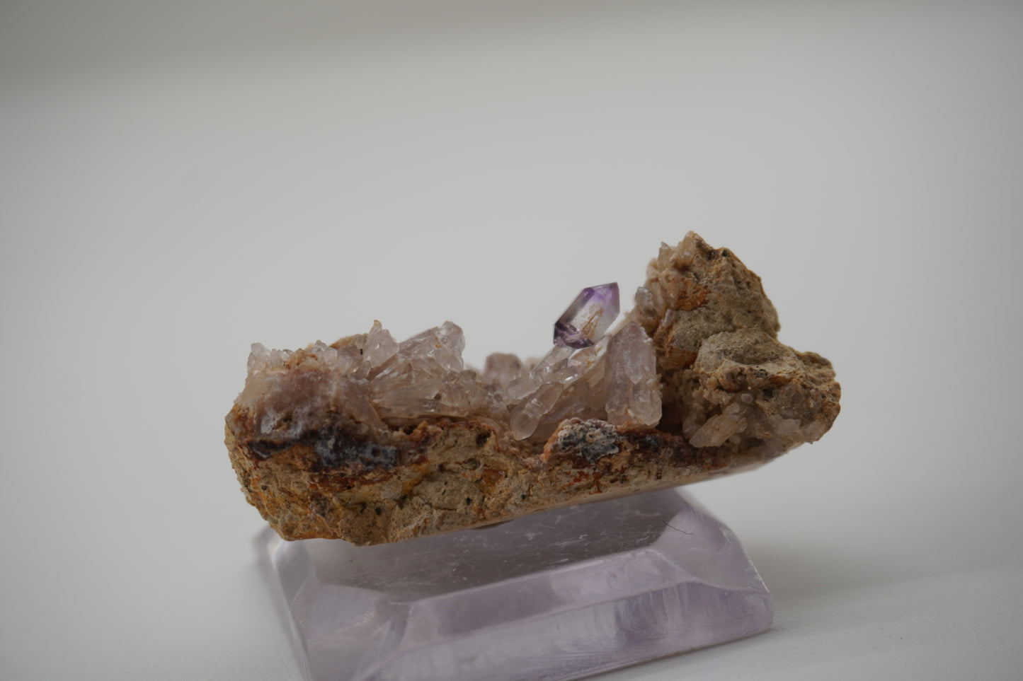 Amethyst Scepter on Matrix (LBS Rocks Claim, Beryl, UT)