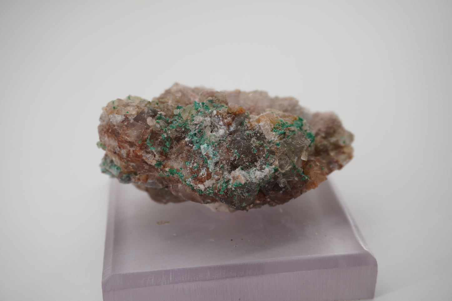 Fluorite w/ Brochantite and Quartz (Blanchard Mine, NM)