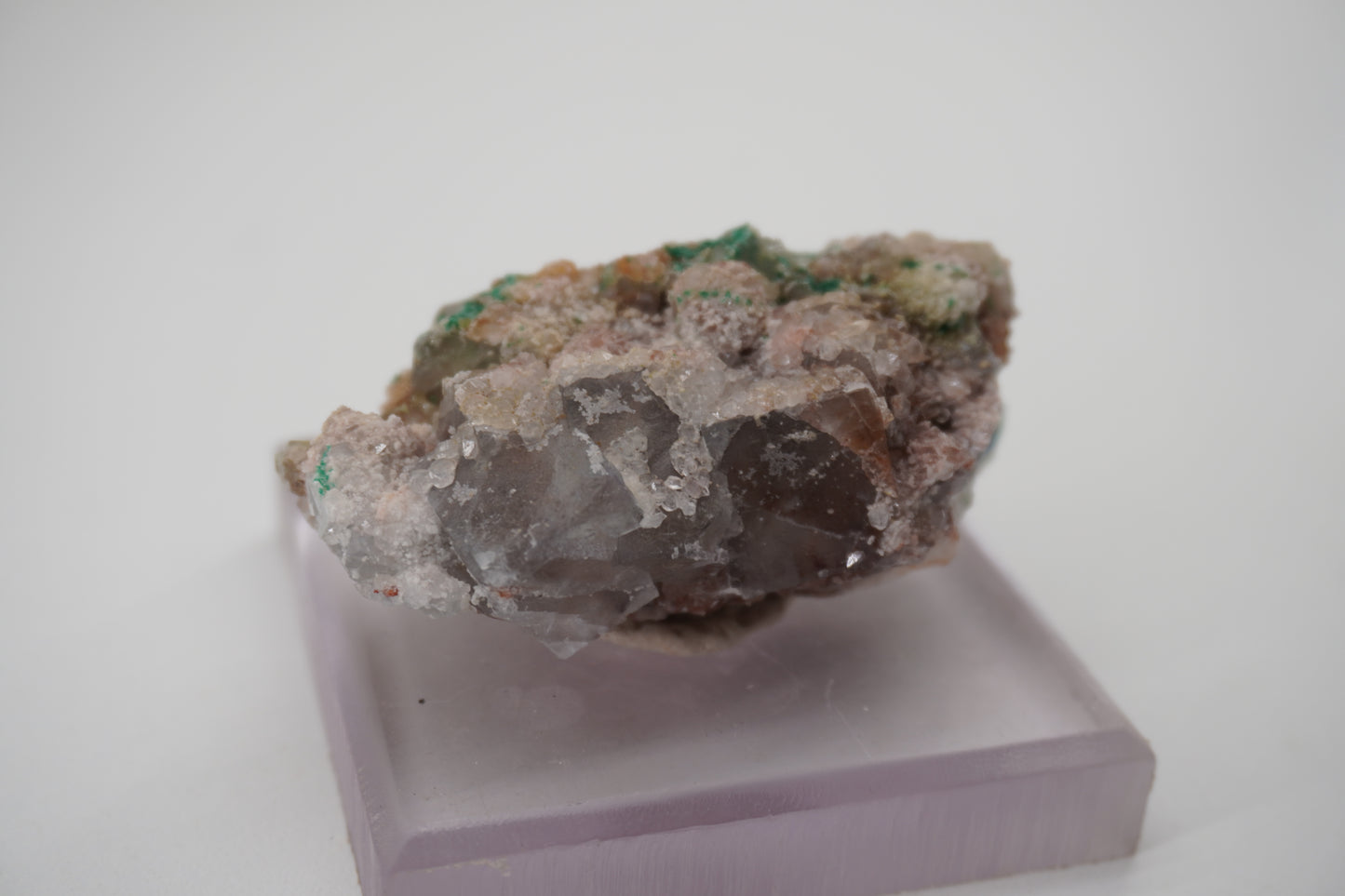 Fluorite w/ Brochantite and Quartz (Blanchard Mine, NM)