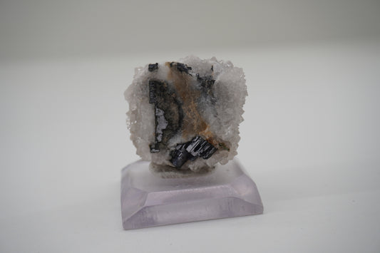 Quartz coating Galena	(Blanchard Mine, NM)