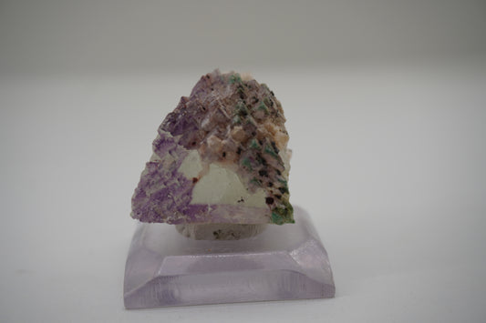 Fluorite w/ Brochantite	(Blanchard Mine, NM)