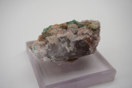 Fluorite w/ Brochantite and Quartz (Blanchard Mine, NM)